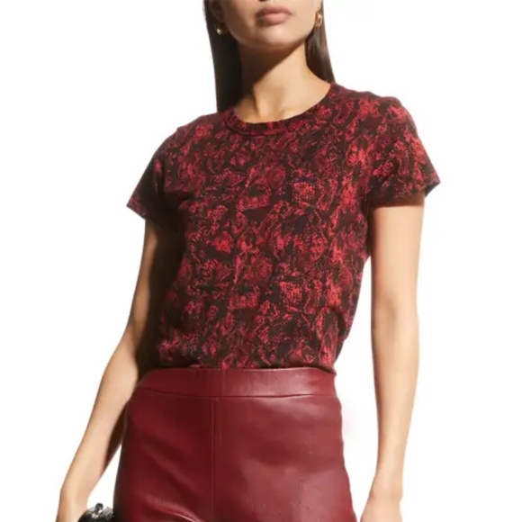 rag & bone allover snake print tee XS - Picture 5 of 10